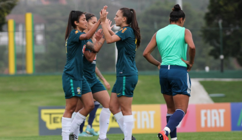 Seleção brasileira feminina sub-20 encerra período de treinos com jogo-treino