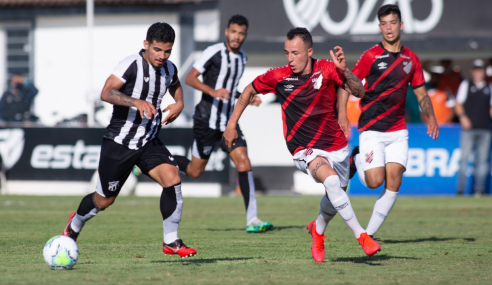Em jogo de seis gols, Ceará e Athletico-PR empatam pelo Brasileirão sub-20