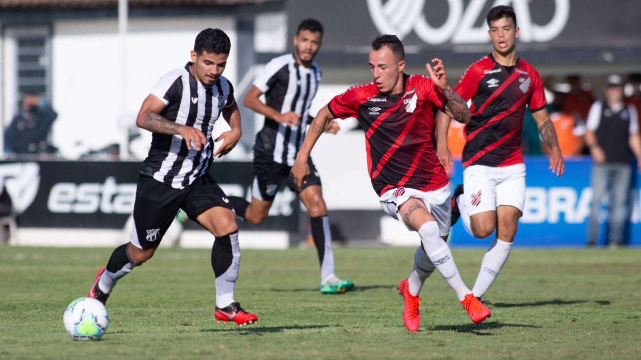 Em jogo de seis gols, Ceará e Athletico-PR empatam pelo Brasileirão sub-20
