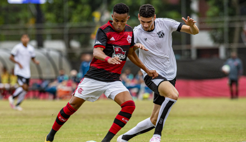 Com um gol no início de cada tempo, Flamengo bate Ceará pelo Brasileirão sub-20