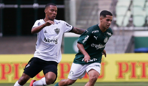 Atlético-MG goleia Palmeiras e assume vice-liderança do Brasileirão sub-20