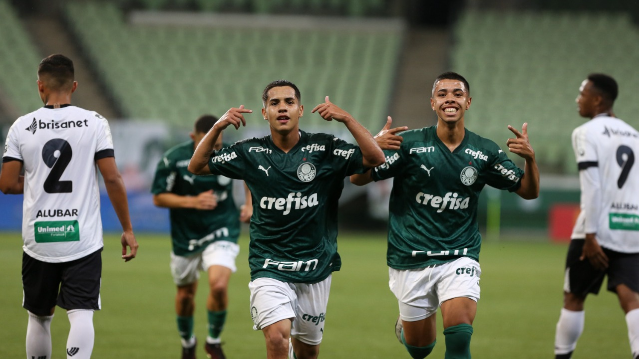 Palmeiras derrota Ceará e assume terceiro lugar do Brasileirão sub-20