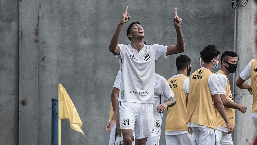 Com dois de artilheiro, Santos goleia Juventude pelo Brasileirão de Aspirantes