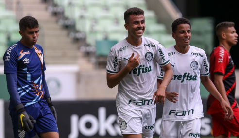 Palmeiras vence Athletico-PR e larga em vantagem nas quartas da Copa do Brasil Sub-17