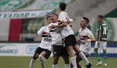 São Paulo vence Palmeiras fora de casa e fica perto da final da Copa do Brasil Sub-17