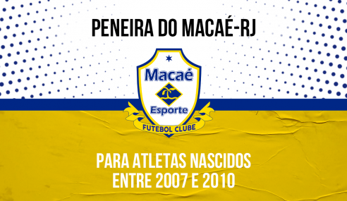 Macaé Esporte-RJ realizará peneira para quatro categorias