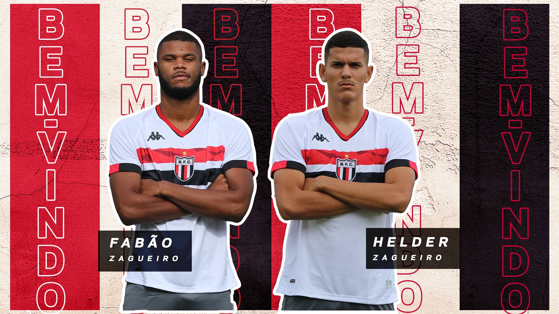Botafogo-SP confirma a chegada de dois jovens zagueiros