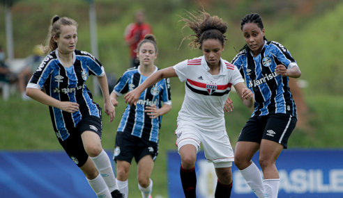 São Paulo dá o troco, vence Grêmio e segue na liderança do Grupo B do Brasileirão Feminino Sub-18