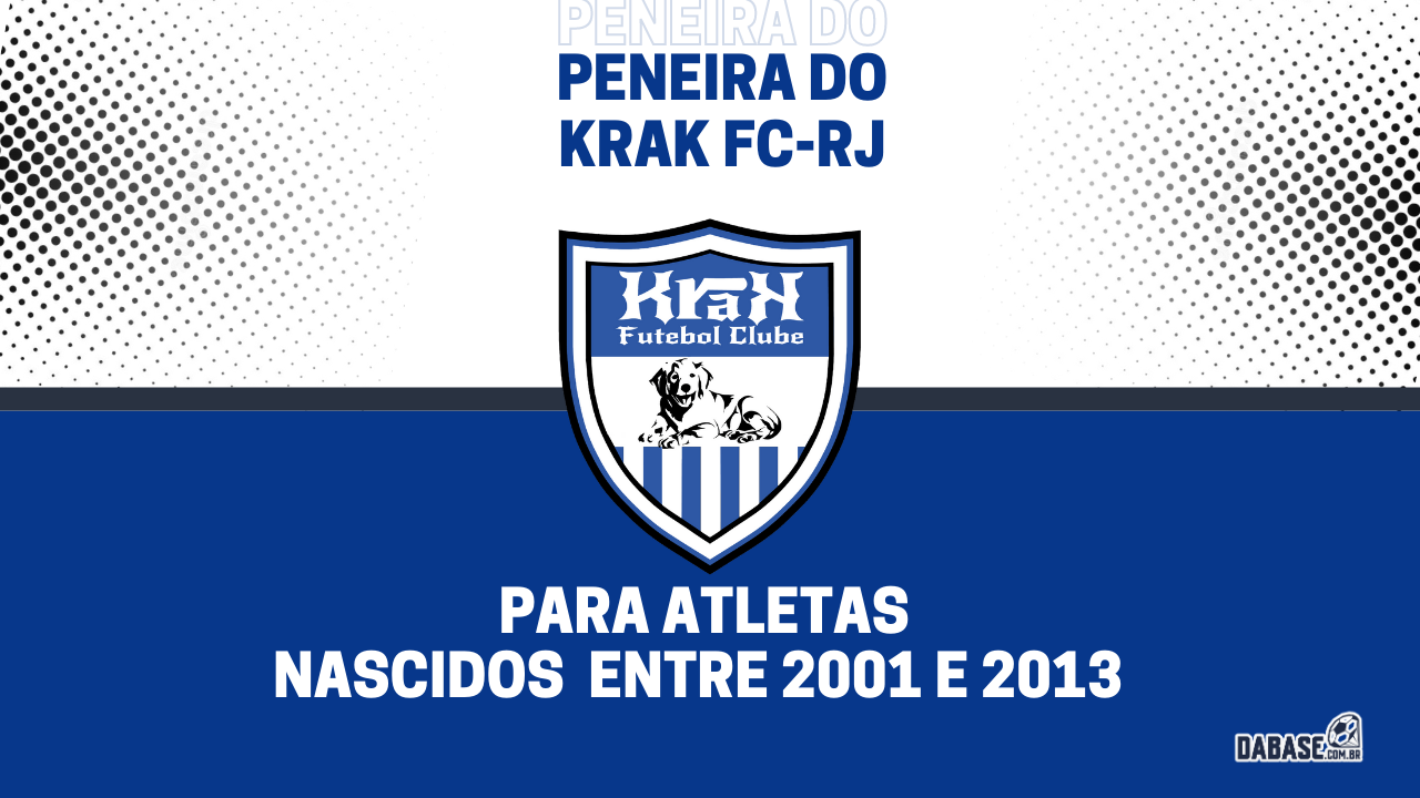 Krak FC-RJ realizará peneira para seis categorias