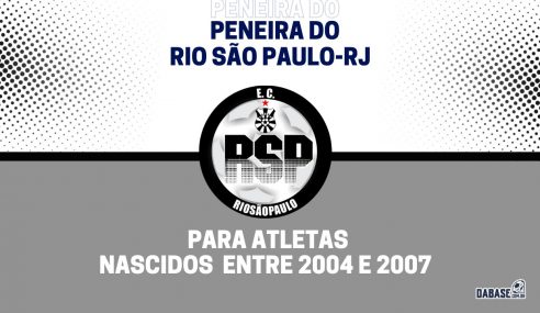 Rio São Paulo-RJ realizará peneira para duas categorias