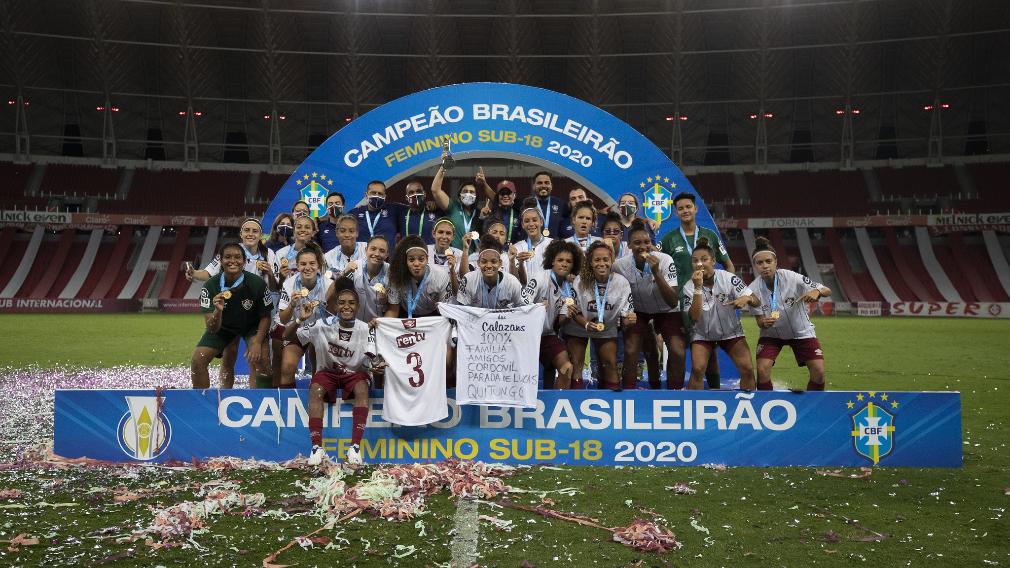 Internacional goleia, mas Fluminense vence nos pênaltis e conquista Brasileirão Feminino Sub-18