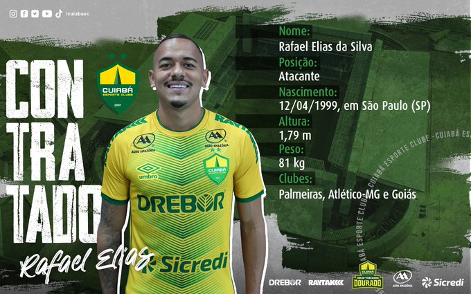 Palmeiras empresta Rafael Papagaio ao Cuiabá