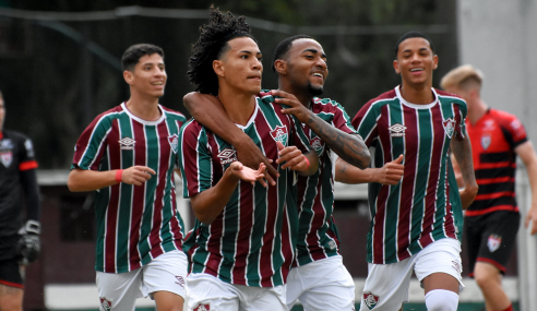 Dupla brilha e Fluminense derrota Atlético-GO pelo Brasileirão Sub-20