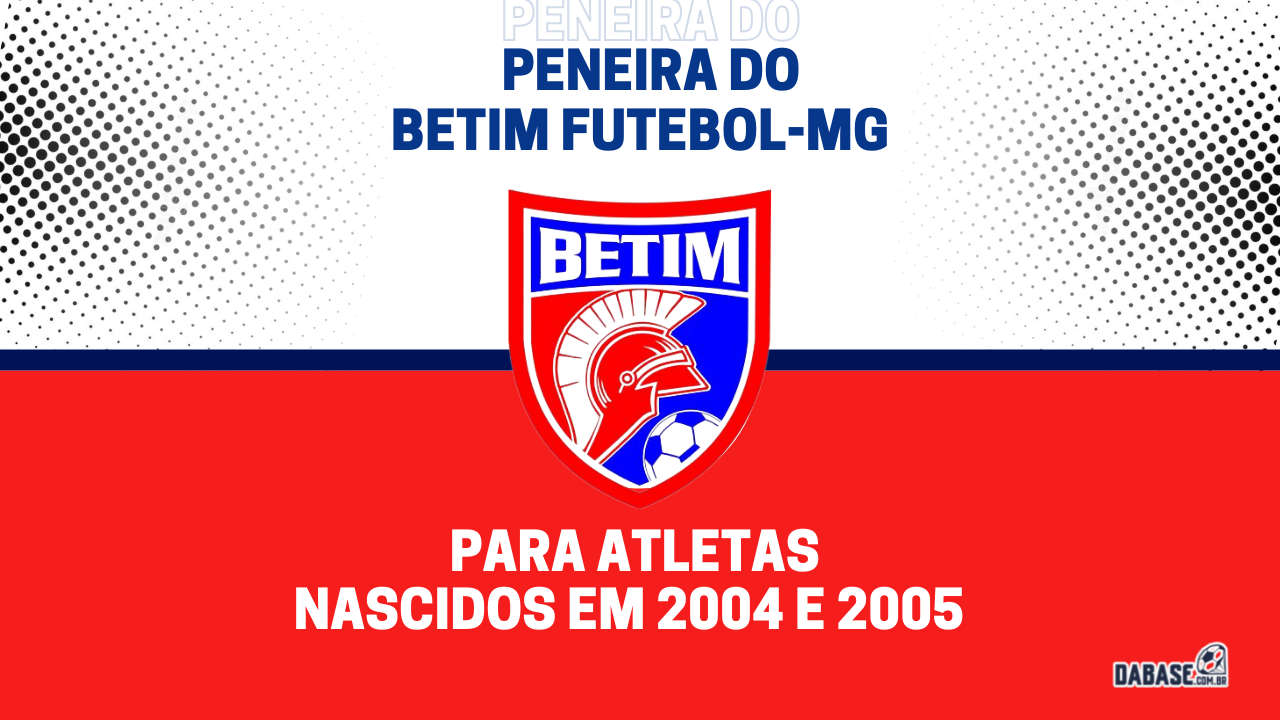 Betim Futebol-MG realizará peneira para a equipe sub-17