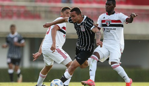 São Paulo empata com o Corinthians e perde 100% no Brasileirão Sub-20
