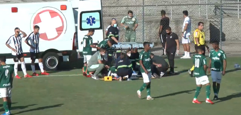 Zagueiro do sub-20 do Palmeiras sofre grave lesão
