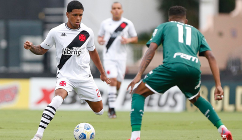 Palmeiras vira, goleia Vasco e assume liderança do Brasileirão Sub-20