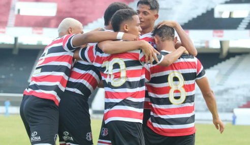 Nos pênaltis, Santa Cruz vence Botafogo-PB e avança na Copa do Nordeste Sub-20