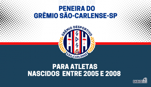 Grêmio São-Carlense-SP abre inscrições de peneira para duas categorias