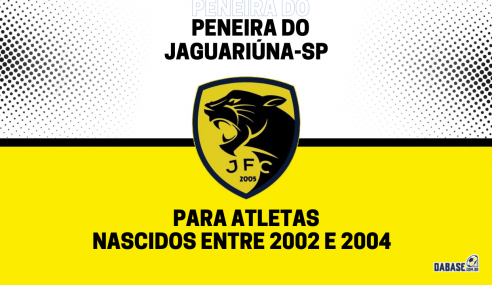 Jaguariúna-SP realizará nova peneira para a equipe sub-20