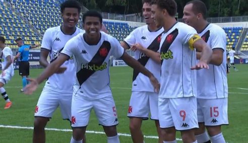 Vasco goleia Joinville e está na terceira fase da Copa São Paulo