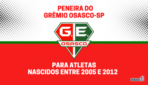 Grêmio Osasco-SP realizará peneira para quatro categorias