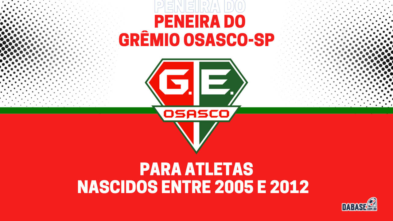 Grêmio Osasco-SP realizará peneira para quatro categorias