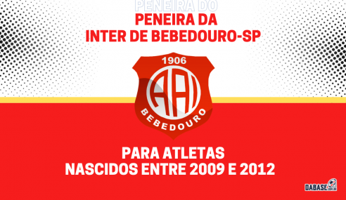 Inter de Bebedouro-SP realizará peneira para duas categorias