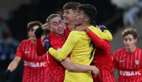 Sevilla vence fora e está nas oitavas da Uefa Youth League