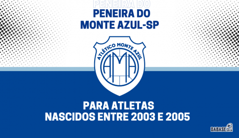 Monte Azul-SP realizará peneira para a equipe sub-20