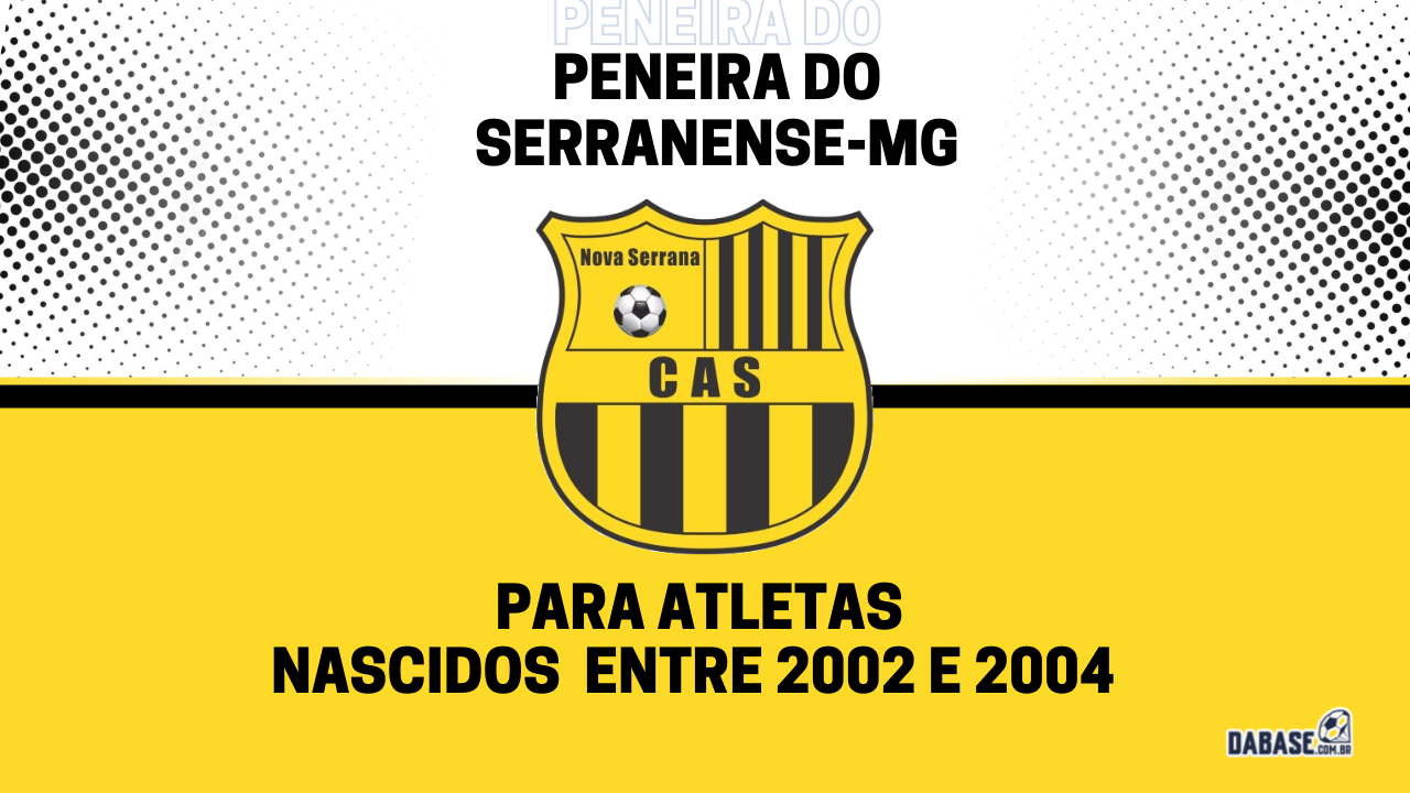 Serranense-MG realizará peneira para a equipe sub-20