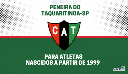 Taquaritinga-SP realizará peneira para a equipe sub-23