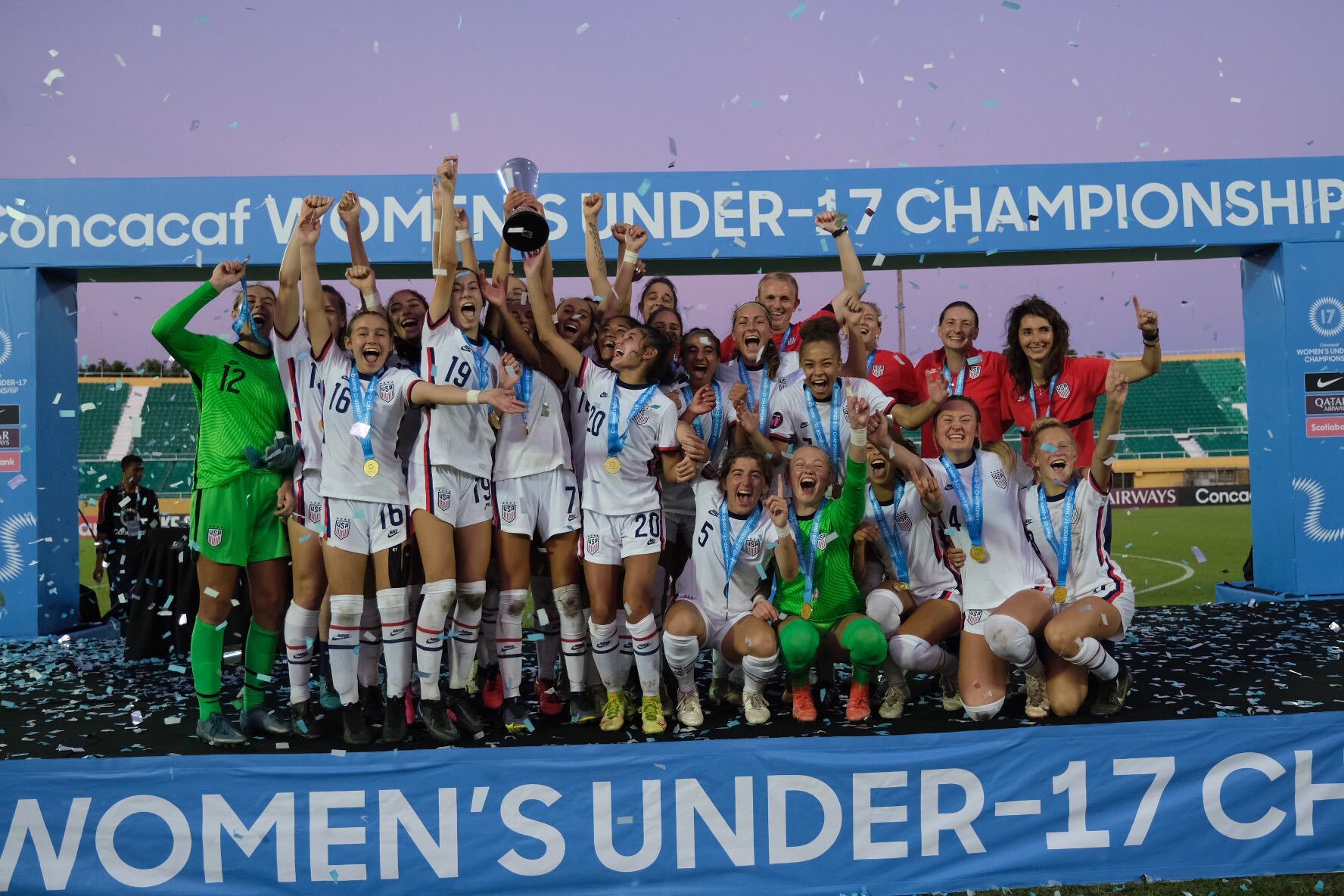 Estados Unidos conquistam título do Campeonato Feminino Sub-17 da Concacaf
