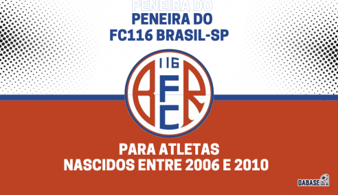FC116 Brasil-SP realizará peneira para três categorias