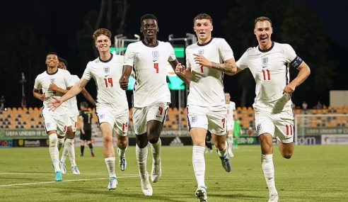 Inglaterra começa na ponta isolada do seu grupo na Euro Sub-19