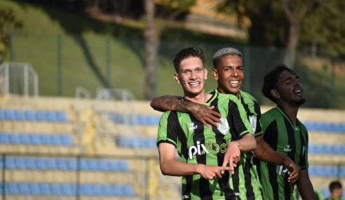 América-MG aplica goleada por 5 a 0 no Fortaleza em estreia no Brasileirão Sub-20