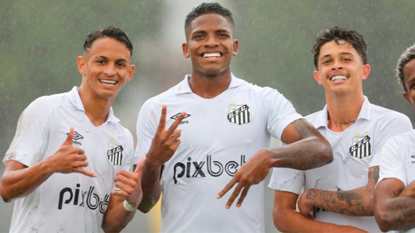 Victor Michell faz dois e Santos estreia com vitória sobre a Chapecoense no BR Sub-20