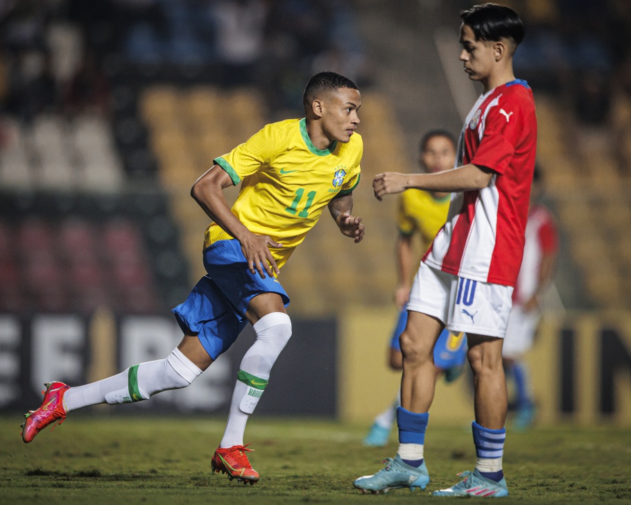 Brasil estreia com goleada sobre o Paraguai em torneio sub-20