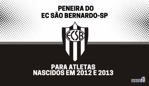 EC São Bernardo-SP realizará peneira para a categoria sub-10