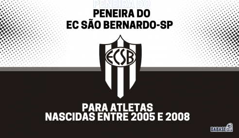 EC São Bernardo-SP realizará peneira para a categoria sub-17 feminina