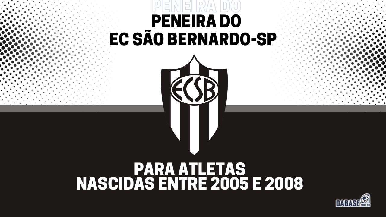 EC São Bernardo-SP realizará peneira para a categoria sub-17 feminina