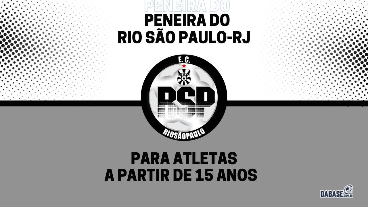 Rio São Paulo-RJ realizará peneira para a equipe feminina principal