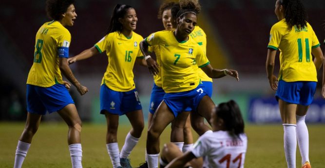 Brasil goleia Costa Rica e vai às quartas da Copa do Mundo Sub-20 Feminina