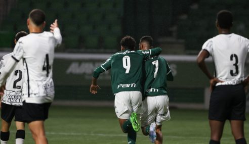 Palmeiras goleia Corinthians pelo Brasileiro Sub-17