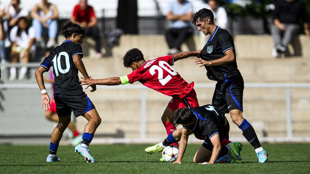 Atlético de Madrid assume liderança isolada no Grupo B da Uefa Youth League