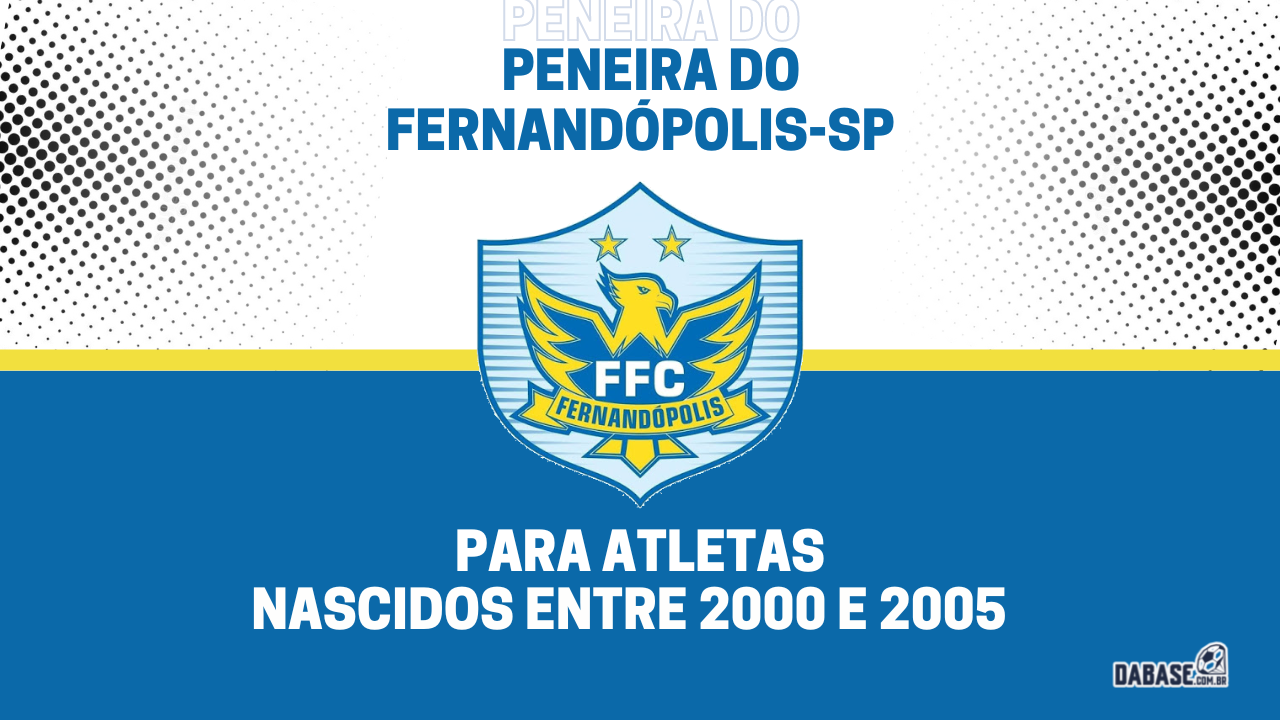 Fernandópolis-SP realizará peneira para duas categorias