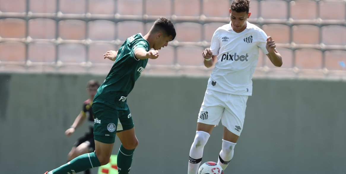 Palmeiras goleia Santos na ida da semifinal do Paulista Sub-17