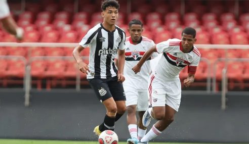São Paulo e Santos empatam sem gols na ida da semifinal do Paulista Sub-15