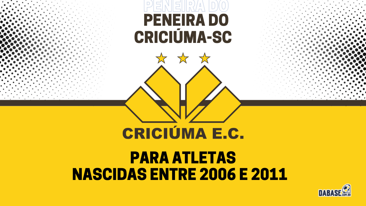 Criciúma-SC realizará peneira para três categorias femininas