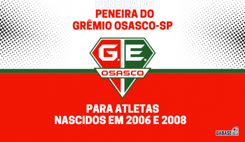 Grêmio Osasco-SP realizará peneira para duas categorias